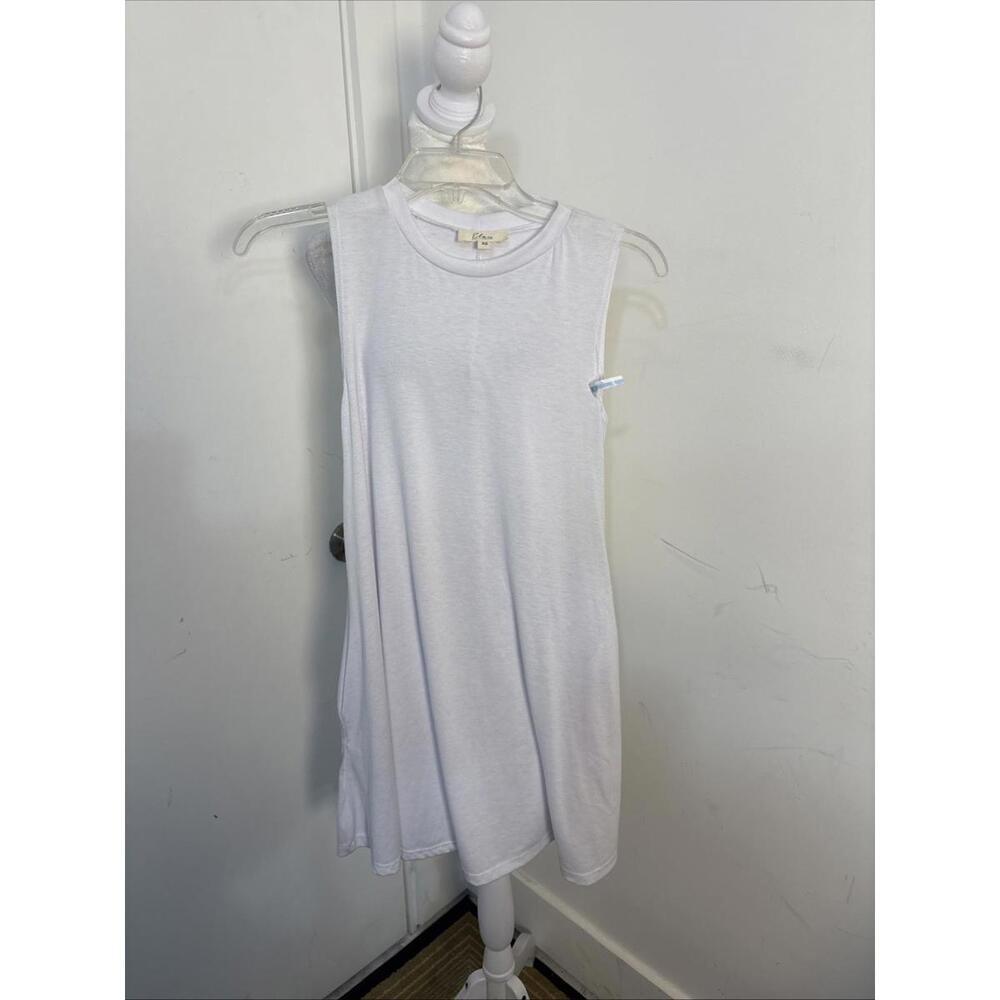 Elan Swing Dress Womens XSmall White Sleeveless Pockets Rayon Spandex NWT‎ NEW